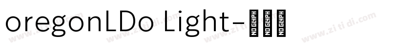 oregonLDo Light字体转换